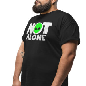 Estampa Not Alone Preta Plus Size