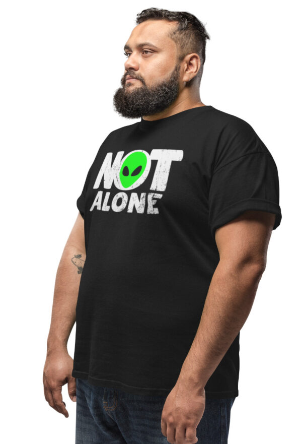 Estampa Not Alone Preta Plus Size